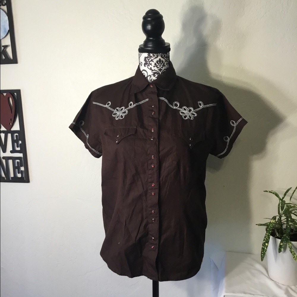 Adobe Rose Button Down - Picture 1 of 4